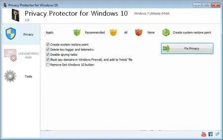 SoftOrbits Privacy Protector for Windows 10 1.6 DC 02.06.2016 Multilingual