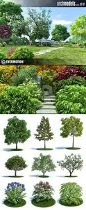 Archmodels Vol 61 - Trees & Plants