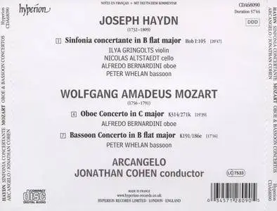 Arcangelo, Jonathan Cohen - Haydn: Sinfonia Concertante, Mozart: Oboe & Bassoon Concertos (2015)