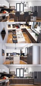 Modern Kitchen Interior Scene