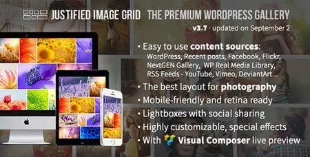 CodeCanyon - Justified Image Grid v3.7 - Premium WordPress Gallery - 2594251