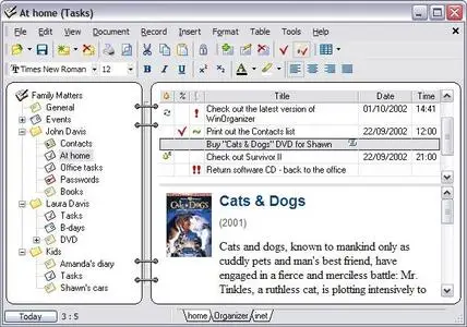 WinOrganizer ver.4.0 build 1047