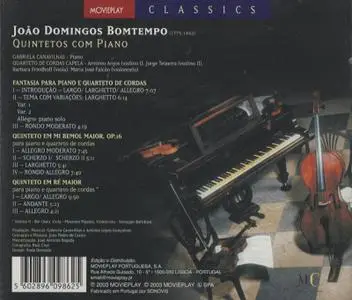 Gabriela Canavilhas, Quarteto de Cordas Capela - Domingos Bomtempo: Quintetos com Piano (2003)