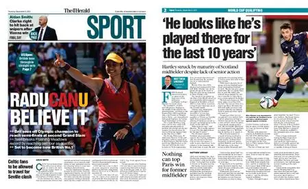 The Herald Sport (Scotland) – September 09, 2021