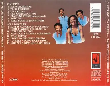 Gladys Knight & The Pips - Claudine (1974) & Still Together (1977) [1992, Reissue]