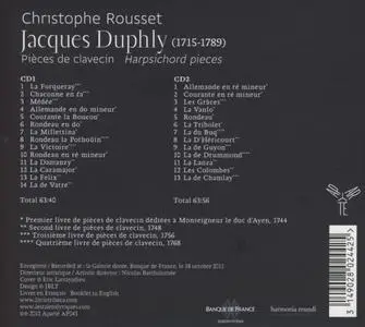 Christophe Rousset - Duphly: Pièces de clavecin (2012)