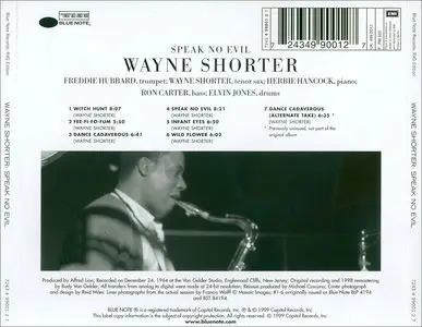 Wayne Shorter - Speak No Evil (1965) [RVG Edition, 1999]