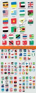 Flags of the world vector 2