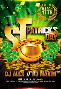 PSD Flyer Templates - St Patricks Day plus FB Cover