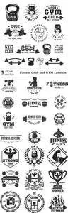 Vectors - Fitness Club and GYM Labels 6