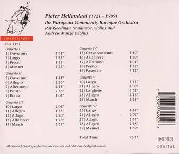 European Community Baroque Orchestra, Roy Goodman, Andrew Manze - Pieter Hellendaal: Sei Concerti Grossi Op. 3 (1993) (Repost)