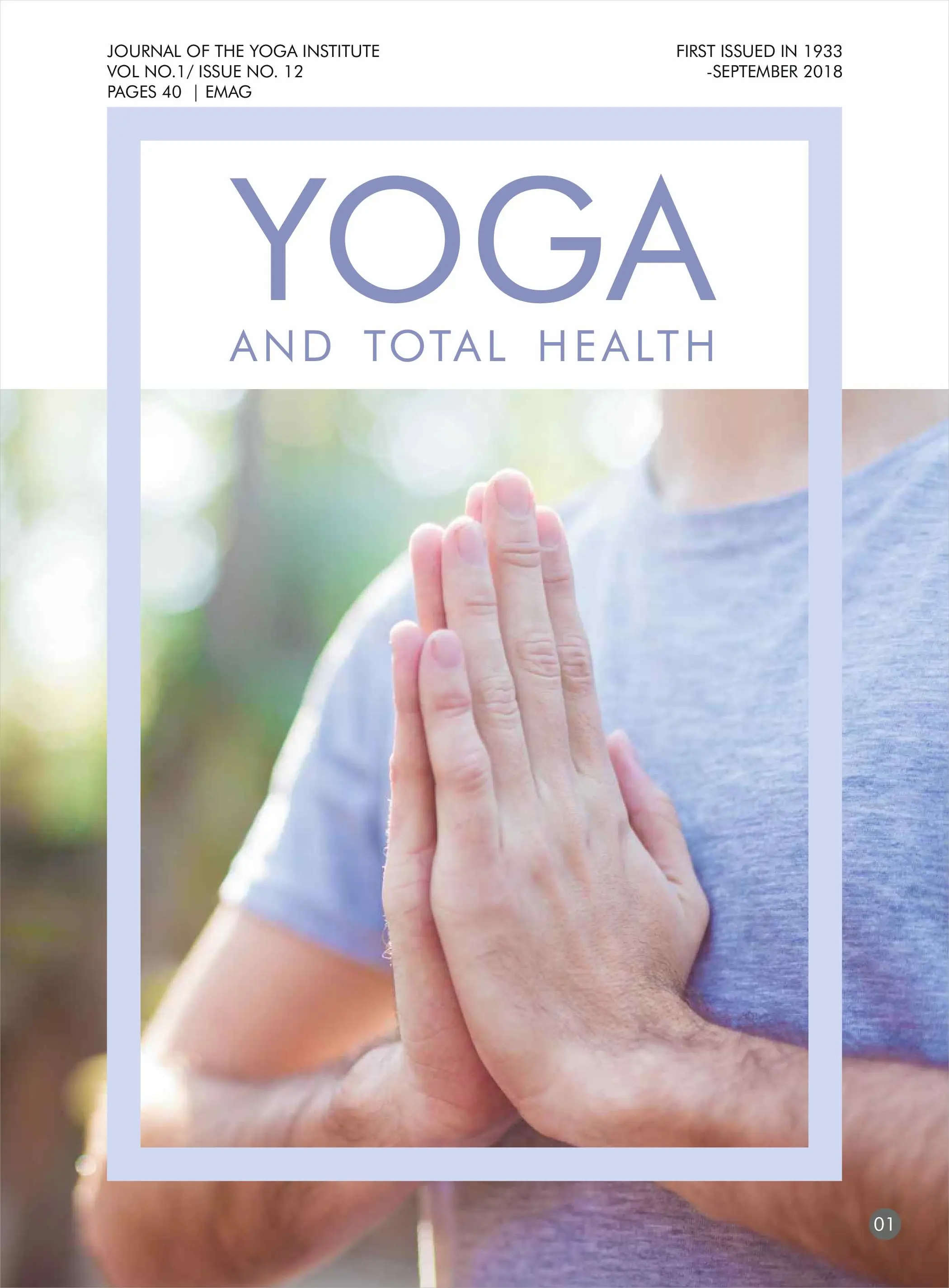 Yoga and Total Health - September 2018