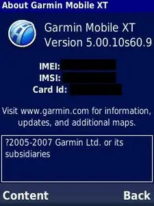 Garmin Mobile XT for Symbian S60 3rd Edition v5.00.10