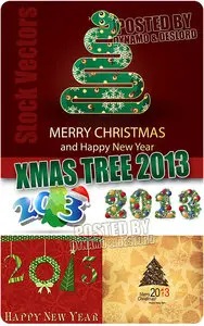 Xmas tree 2013 - Stock Vectors