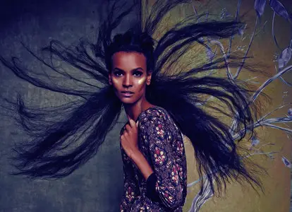 Liya Kebede by Ruven Afanador for Neiman Marcus: The September Book 2014