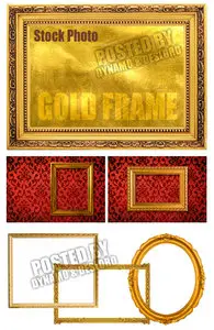 Gold Frame - UHQ Stock Photo