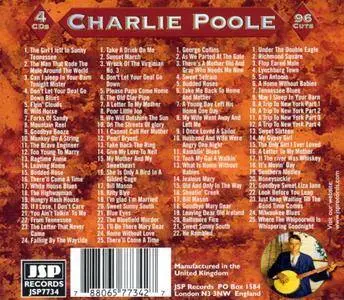 Charlie Poole - Charlie Poole with The North Carolina Ramblers and The Highlanders (2005) 4CD Set