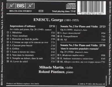 Mihaela Martin, Roland Pöntinen - George Enescu: Impressions... (2002)