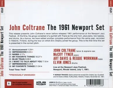 John Coltrane - The 1961 Newport Set (2012) {Solar}