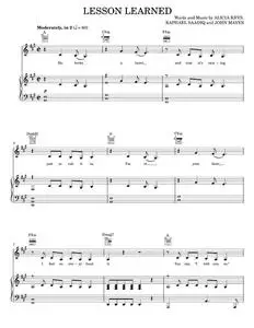 Lesson learned - Alicia Keys (Piano-Vocal-Guitar)