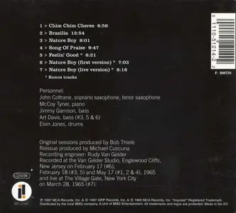John Coltrane - The John Coltrane Quartet Plays (1965) {1997 Impulse! Remaster}