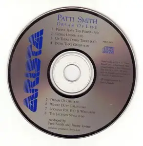 Patti Smith - Dream of life, 1988 (1st press) (Arista Records)