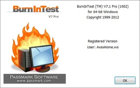 PassMark BurnInTest Pro 7.1 Build 1002 (x86/x64)