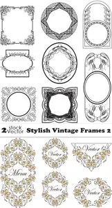 Vectors - Stylish Vintage Frames 2
