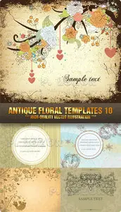 Antique Floral Templates 10