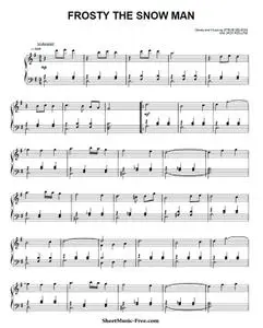 Christmas Sheet Music - Frosty The Snow Man