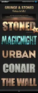 GraphicRiver - Various Text Effects Vol.1 - Grunge and Stoned