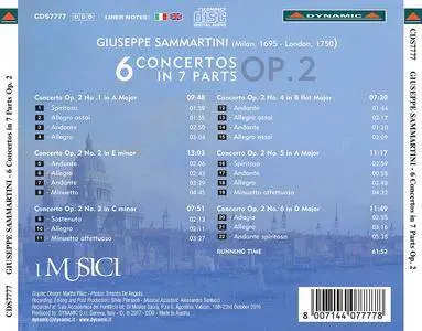 I Musici - Sammartini: 6 Concertos in 7 Parts, Op. 2 (2017)
