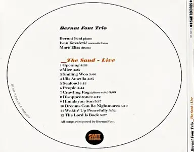 Bernat Font Trio - The Sand-Live (2014) {Swit Records}