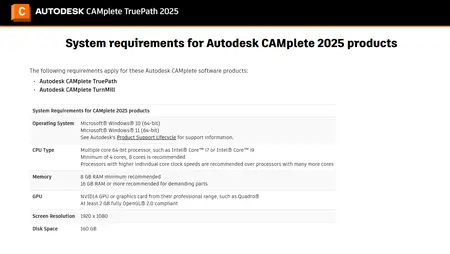 Autodesk CAMplete TruePath 2025.1.2 Update