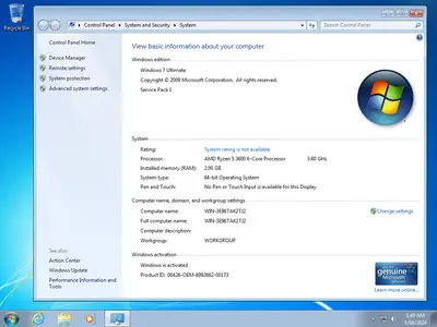 Windows 7 Ultimate SP1 Multilingual (x64) Preactivated May 2024