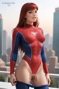 Mary Jane Watson, Spiderman (AI Generated)