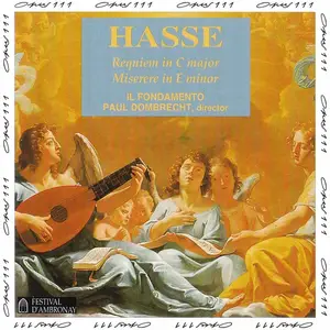 Paul Dombrecht, Il Fondamento - Johann Adolf Hasse: Requiem C in major, Misere in E minor (1993)