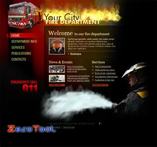 SimaVera 300083676 Fire department Easy flash template