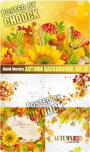 Autumn background. Set.15 - Stock Vector