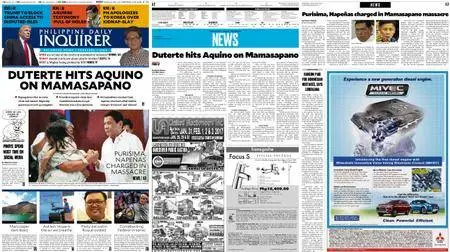 Philippine Daily Inquirer – January 25, 2017