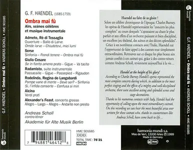 Handel - Scholl - Ombra mai fu: Airs, Overtures & Concerti (1999) [Repost]
