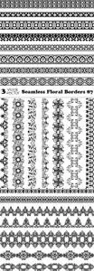 Vectors - Seamless Floral Borders 87