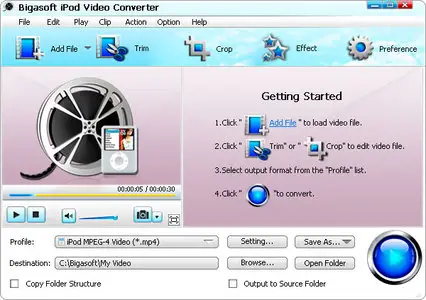 Bigasoft iPod Video Converter 3.7.45.4933