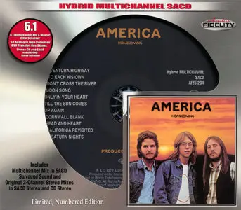 America - Homecoming (1972) [2015 Audio Fidelity SACD AFZ5 204]