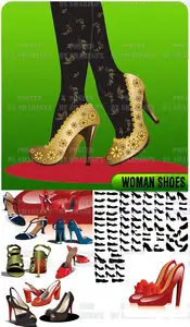 Stock Vector - Woman shoes