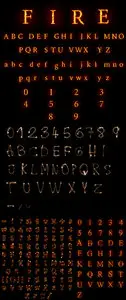 Stock Photo - Fire Alphabet