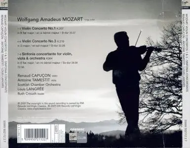 Renaud Capuçon - Mozart: Violin Concertos Nos. 1 & 3, Sinfonia concertante (2009) (Repost)