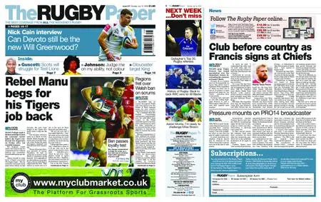 The Rugby Paper – July 12, 2020