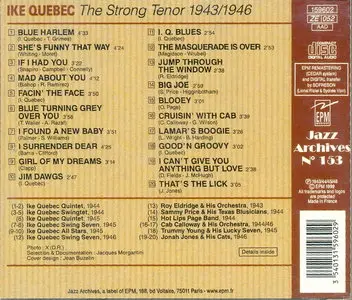 Ike Quebec - The Strong Tenor of Mister Quebec 1943-1946 (Remastered 1999)