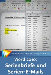 Word 2010: Serienbriefe und Serien-E-Mails